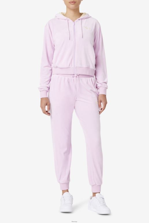 FILA kvinner orkidé zura velour jakke fila HHL841764 orkide