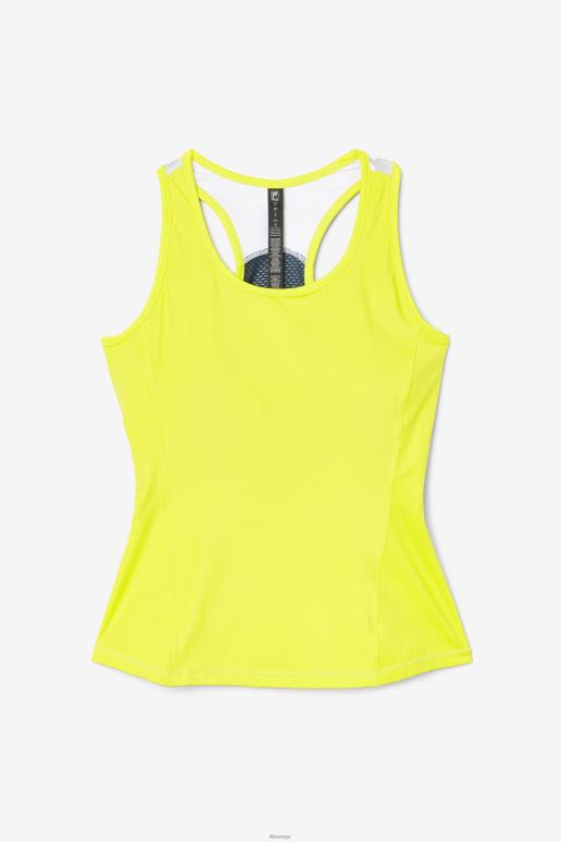 FILA kvinner svovel/hvit/azalea/marine fila uplift colorblock racerback tank HHL841869 svovel/hvit/azalea/marine