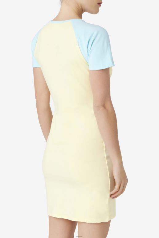 FILA kvinner kyra kjole fila øm gul HHL841550 øm gul