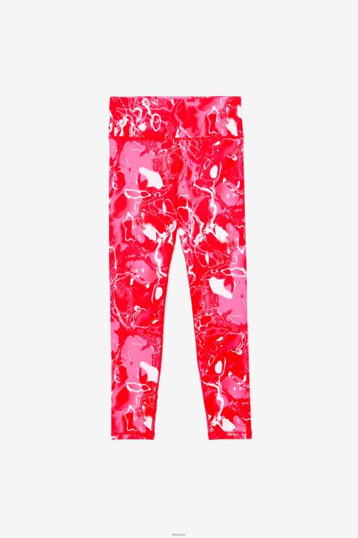 FILA kvinner fila forza elegant 7/8 leggings rosa marmor HHL841975 rosa marmor