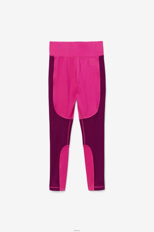 FILA kvinner fila lys rosa/magenta lilla forza teksturert lang legging HHL841990 lys rosa/magenta lilla
