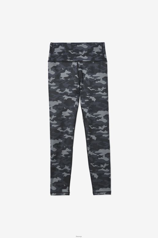 FILA kvinner fila mørk camo/svart forza elegante 7/8 leggings HHL841972 mørk camo/svart