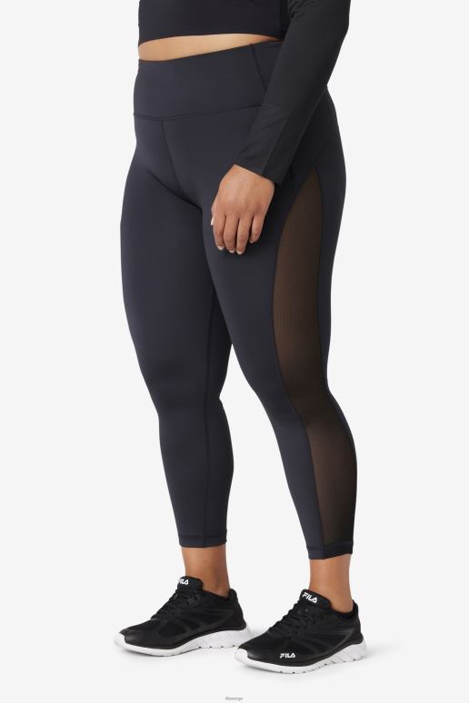 FILA kvinner fila svart forza 7/8 legging HHL842014 svart