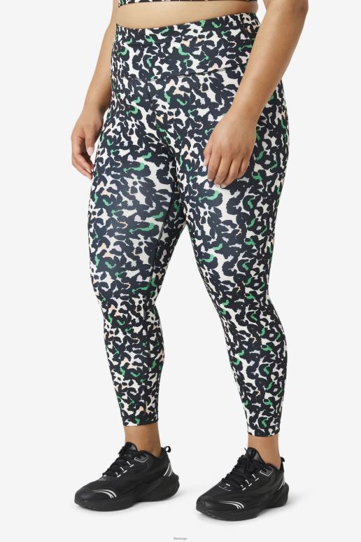 FILA kvinner forza elegante 7/8 leggings fila svart dyreprint HHL841988 svart dyretrykk