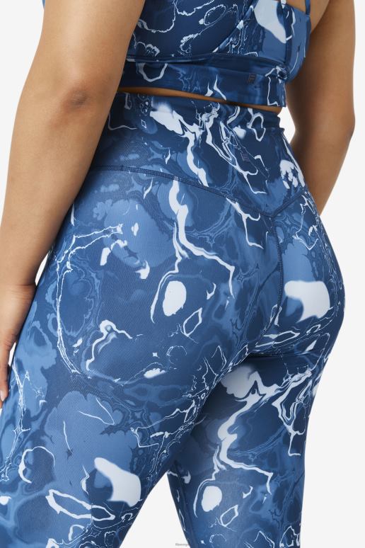 FILA kvinner forza elegante 7/8 leggings marine marmor fila HHL841985 marine marmor