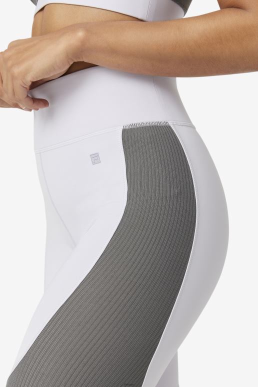 FILA kvinner lavendelblå/gargoyle forza teksturert lang legging fila HHL841992 lavendelblå/gargoyle