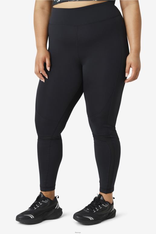 FILA kvinner svart forza teksturert lang legging fila HHL842004 svart
