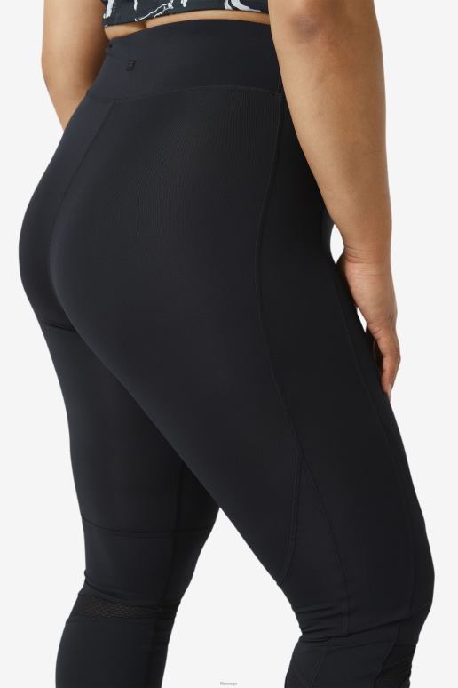 FILA kvinner svart forza teksturert lang legging fila HHL842004 svart