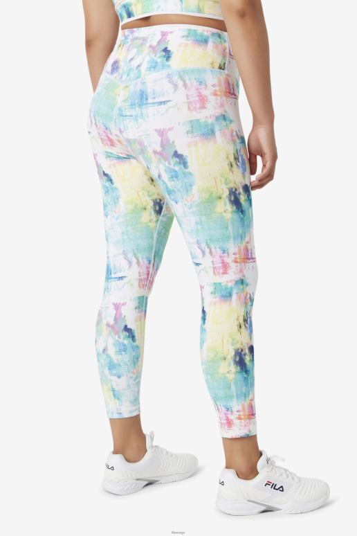 FILA kvinner tie dye fila forza elegante 7/8 leggings HHL841983 bindefarge