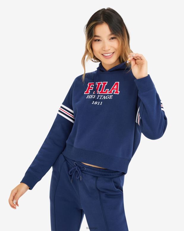 FILA kvinner ny marine hettegenser for kvinner Serena HHL842910 ny marine