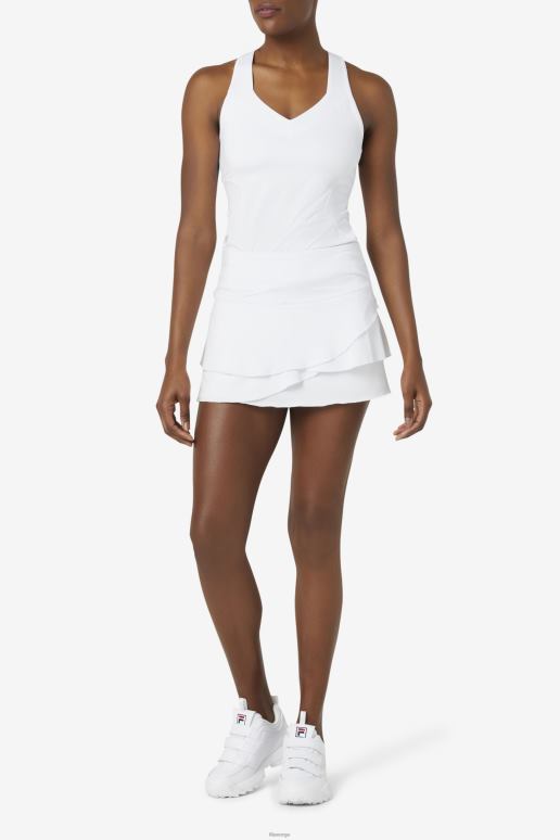 FILA kvinner pickleball lagdelt trykt skort fila hvit HHL842042 hvit