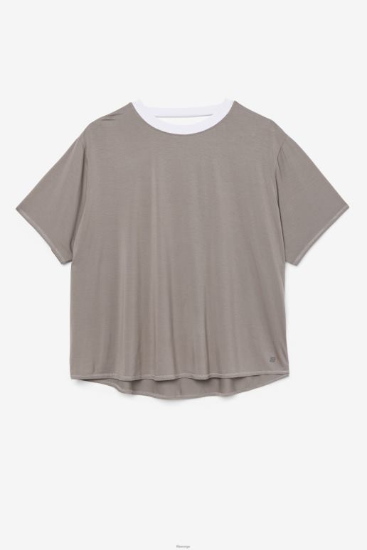 FILA kvinner fi-lux kortermet topp fila gargoyle/lavendelblå HHL841922 gargoyle/lavendelblå