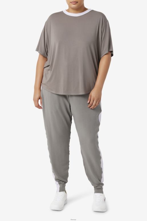 FILA kvinner fi-lux kortermet topp fila gargoyle/lavendelblå HHL841922 gargoyle/lavendelblå