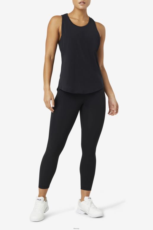 FILA kvinner fi-lux lang tank topp fila svart HHL841904 svart