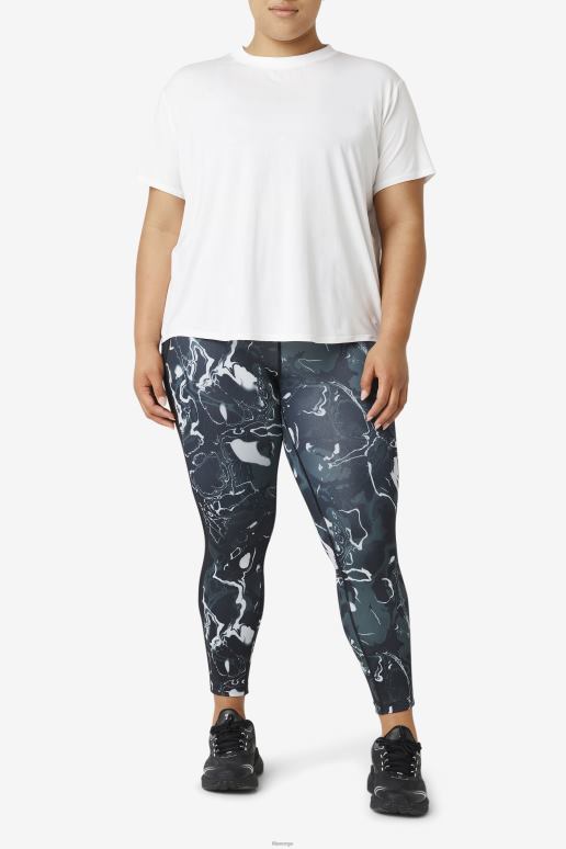 FILA kvinner hvit fi-lux kortermet topp fila HHL841920 hvit