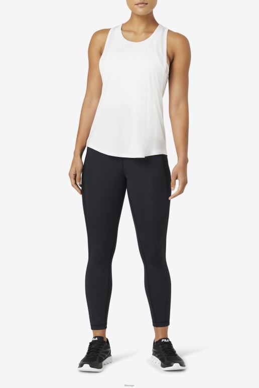 FILA kvinner hvit fila fi-lux lang tank topp HHL841905 hvit