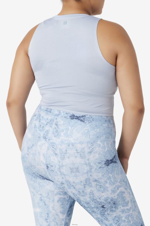 FILA kvinner uplift atletisk crop top fila blå tåke/svart HHL841934 blå tåke/svart