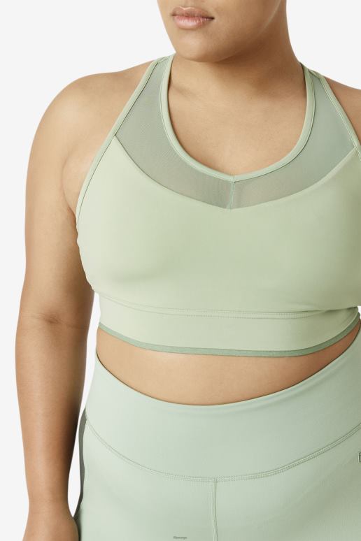 FILA kvinner fila basilikum uplift racerback BH topp HHL841846 basilikum