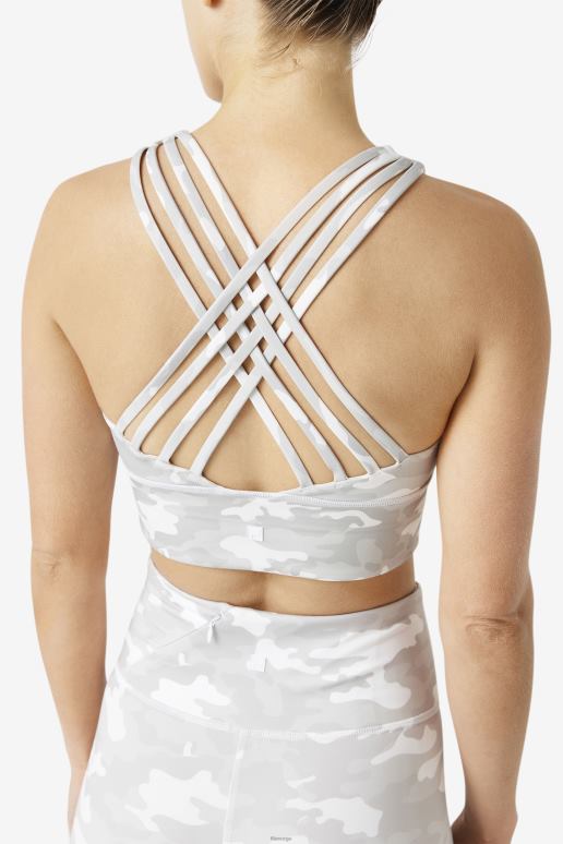 FILA kvinner fila uplift høyhalset hvit sports-bh HHL841810 hvit