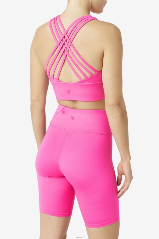 FILA kvinner fila uplift høyhalset sports-bh lys rosa HHL841813 lys rosa