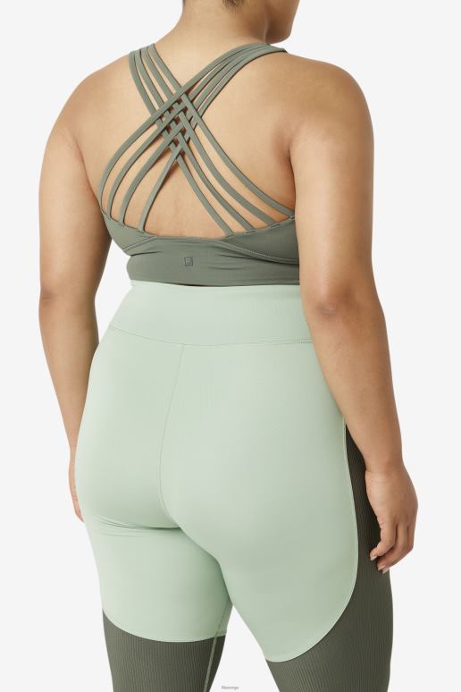 FILA kvinner fila uplift høyhalset sports-bh timian HHL841843 timian