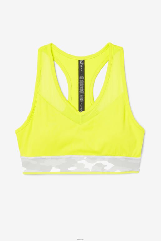 FILA kvinner fila uplift racerback bh topp svovel HHL841807 svovel