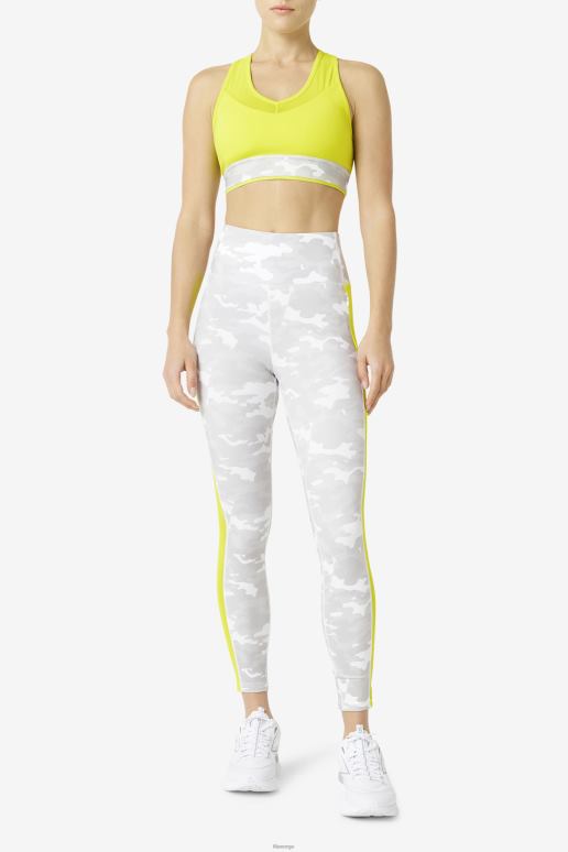 FILA kvinner fila uplift racerback bh topp svovel HHL841807 svovel