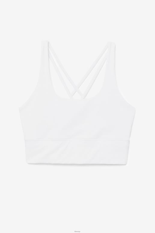 FILA kvinner hvit uplift cross back BH topp fila HHL841788 hvit