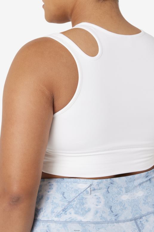 FILA kvinner hvit uplift skive crop bh topp fila HHL841854 hvit