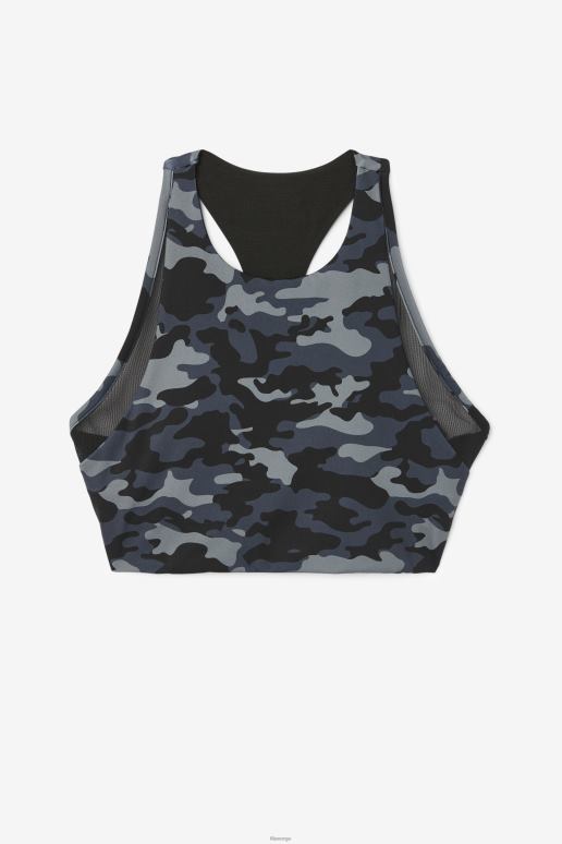 FILA kvinner mørk camo/svart fila uplift t-back sports-bh HHL841797 mørk camo/svart