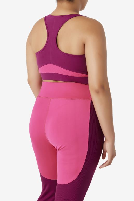 FILA kvinner magenta lilla/lys rosa fila uplift racerback sports-bh HHL841833 magenta lilla/lyse rosa