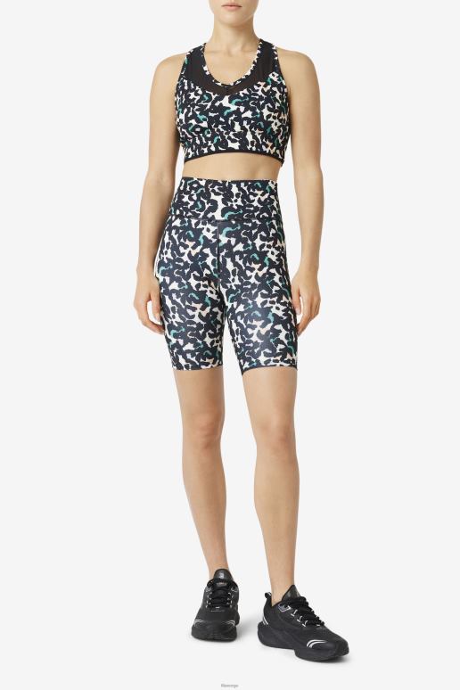 FILA kvinner uplift racerback bh topp fila svart dyr HHL841802 svart dyr