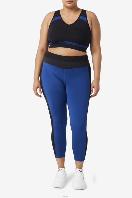 FILA kvinner uplift racerback sports-bh fila svart/marine peon HHL841838 svart/marine peon