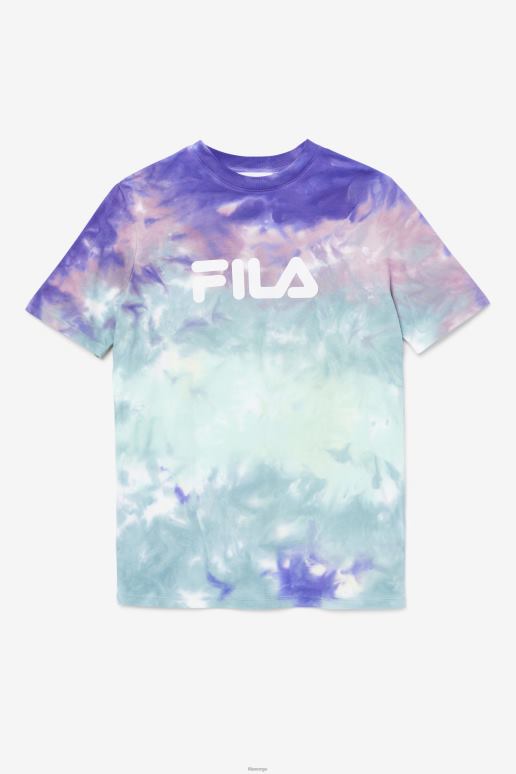 FILA kvinner alivia tie dye t-skjorte fila aruba blå tie dye HHL841400 aruba blå slipsfarge