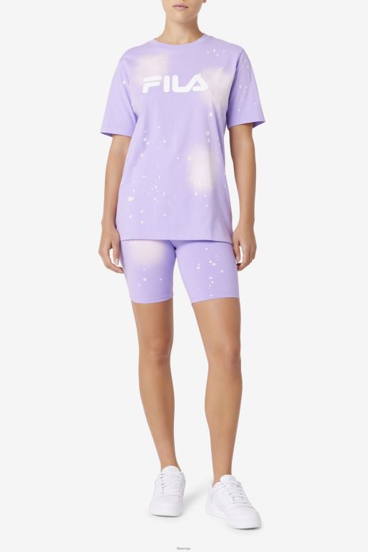 FILA kvinner alivia tie dye t-skjorte fila viola tie dye HHL841406 bratsj slipsfarge