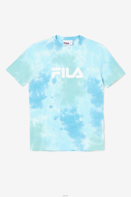 FILA kvinner alivia tie dye t-skjorte hvit/splish/all/latigo bay fila HHL841403 hvit/splitt/all/latigo bay