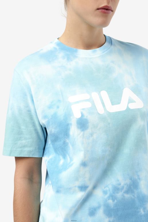 FILA kvinner alivia tie dye t-skjorte hvit/splish/all/latigo bay fila HHL841403 hvit/splitt/all/latigo bay