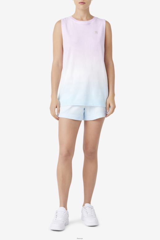 FILA kvinner betti ermeløs topp orkidé/blå/øm ferskenfila HHL841481 orkide/blå/mør fersken