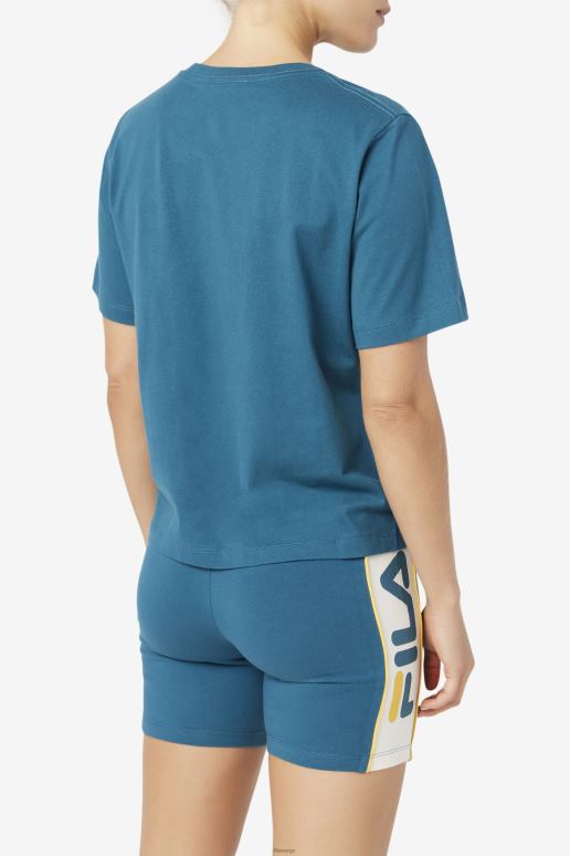 FILA kvinner blå korall fila thea t-skjorte HHL841449 blå koraller