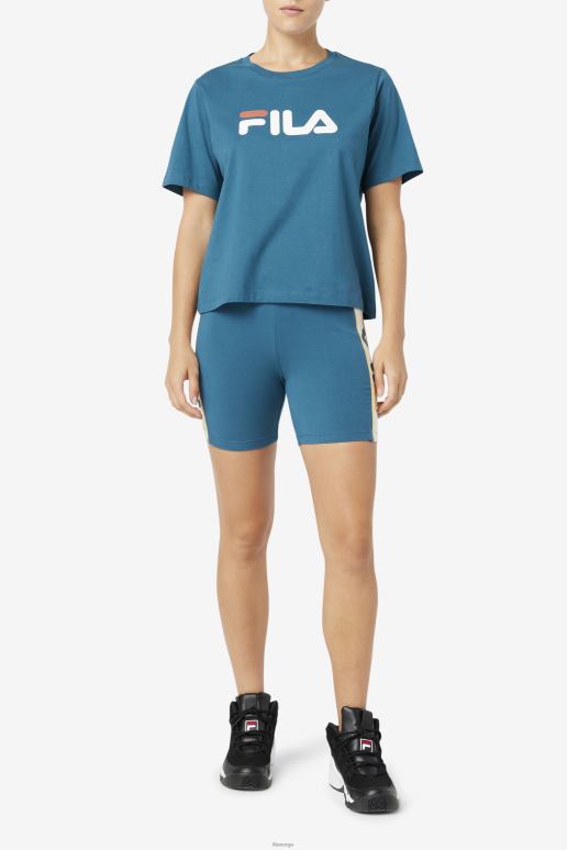 FILA kvinner blå korall fila thea t-skjorte HHL841449 blå koraller