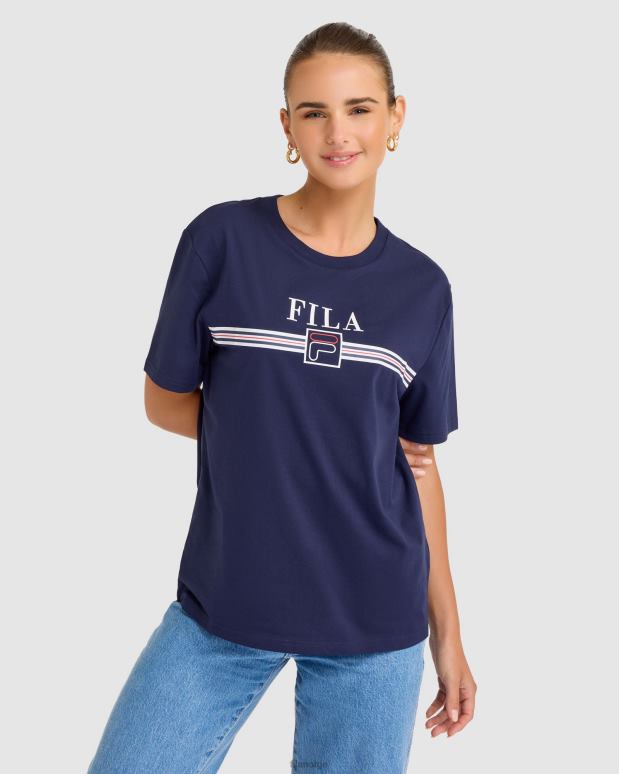 FILA kvinner cathy tee new navy fila HHL842783 ny marine