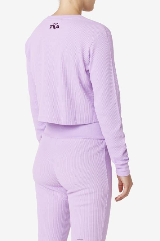 FILA kvinner croc/pbeet fila liza termisk henley HHL841461 krok/pbeet