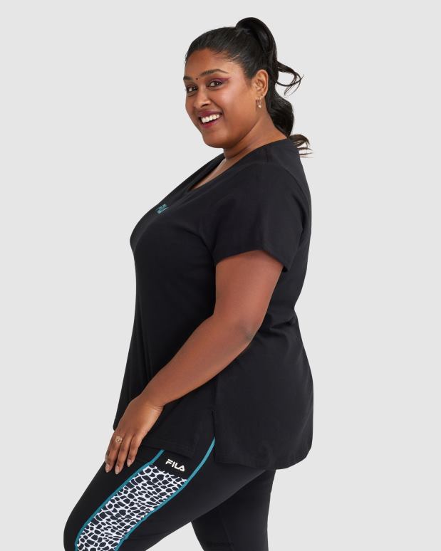 FILA kvinner dame rebecca t-skjorte fila svart HHL842858 svart