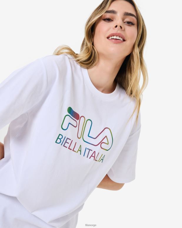 FILA kvinner fila hvit maddy oversized t-skjorte HHL842944 hvit