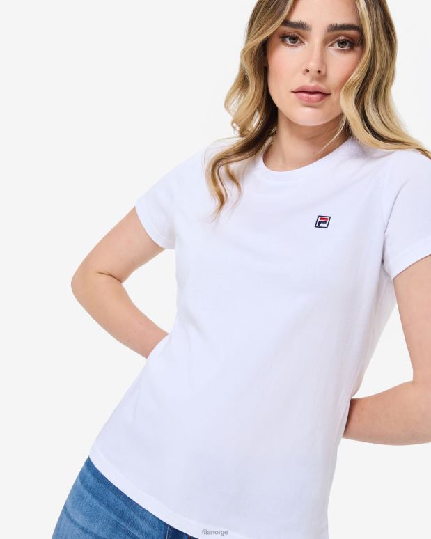 FILA kvinner fila hvit volara badge 2.0 tee HHL842938 hvit