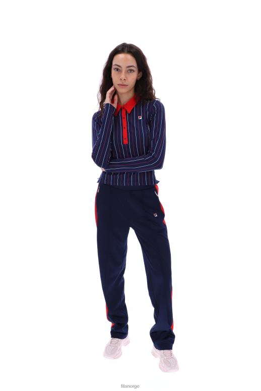 FILA kvinner fila jada langermet bb1 polo topp HHL843423