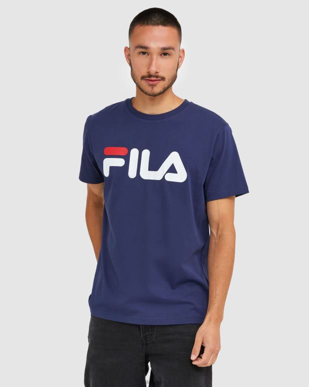 FILA kvinner fila klassisk unisex t-skjorte ny marine HHL842437 ny marine