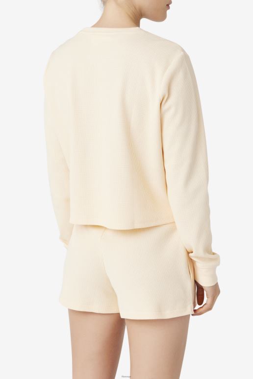 FILA kvinner fila lina langermet skjorte øm fersken HHL841417 øm fersken