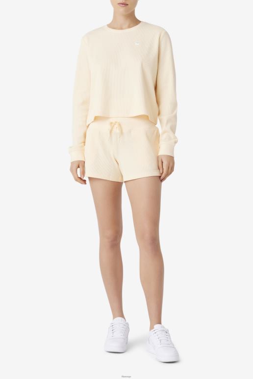 FILA kvinner fila lina langermet skjorte øm fersken HHL841417 øm fersken