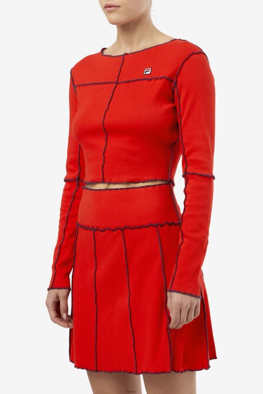 FILA kvinner fila rød brooklynn topp HHL841396 rød